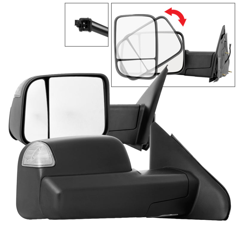 xTune Dodge Ram 02-09 G2 Manual Extendable / Manual Heated Mirror - MIR-DRAM02S-G2-MA-SET SPYDER