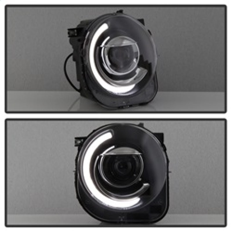 xTune 15-17 Jeep Renegade Light Bar DRL Projector Headlights -Black (PRO-JH-JREN-LBDRL-BK) SPYDER