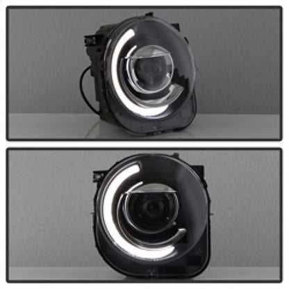 xTune 15-17 Jeep Renegade Light Bar DRL Projector Headlights -Black (PRO-JH-JREN-LBDRL-BK) SPYDER