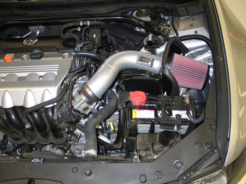 K&N 09 Acura TSX 2.4L Silver Typhoon Intake