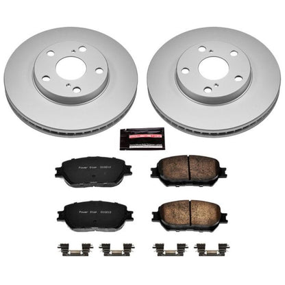 Power Stop 02-06 Toyota Camry Front Z17 Evolution Geomet Coated Brake Kit PowerStop