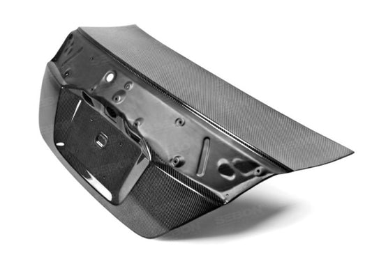 Seibon OEM-style carbon fiber trunk lid for 2012-2015 Honda Civic 2DR - TL1213HDCV2D