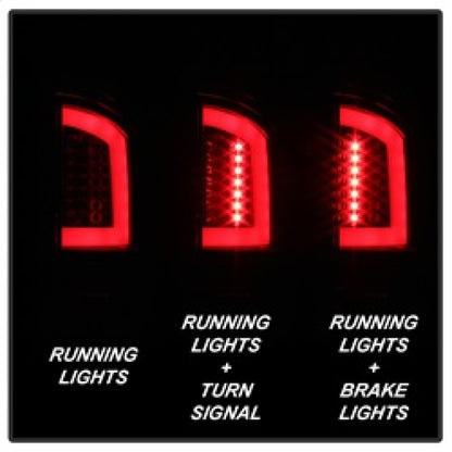 Spyder 03-06 Dodge Ram 2500/3500 V3 Light Bar LED Tail Light - Red Clear (ALT-YD-DRAM02V3-LBLED-RC) SPYDER