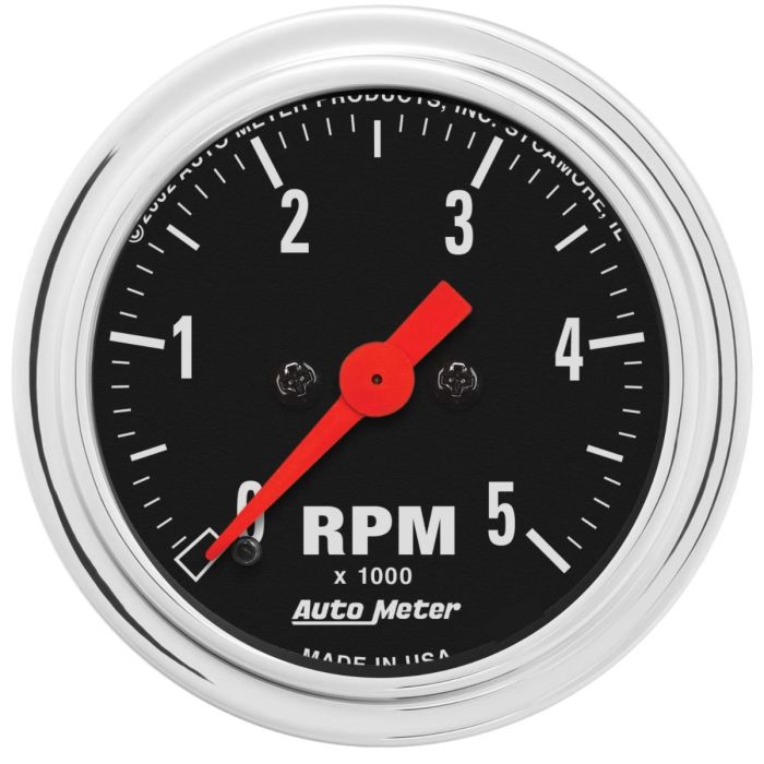 Autometer Traditional Chrome 2-1/16in 5K RPM In-Dash Mechanical Tachometer 2497