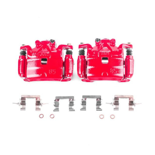 Power Stop 11-17 Nissan Juke Front Red Calipers w/Brackets - Pair PowerStop