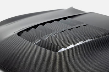 Anderson Composites 15-20 Mustang Shelby GT350 GT5 Double Vented Carbon Fiber Hood- AC-HD15FDMU350-GT5-DS