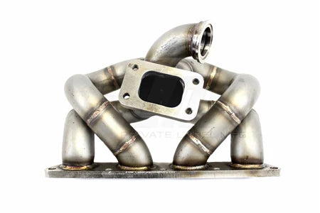 PLM Power Driven T3 Ramhorn Turbo Manifold A/C & P/S Compatible B-Series B16 B18 B20 - PLM-B-TM-AC