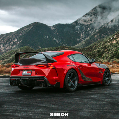 Seibon Carbon Fiber Rear Diffuser For 2020-2023 Toyota Supra - RD20TYSUP