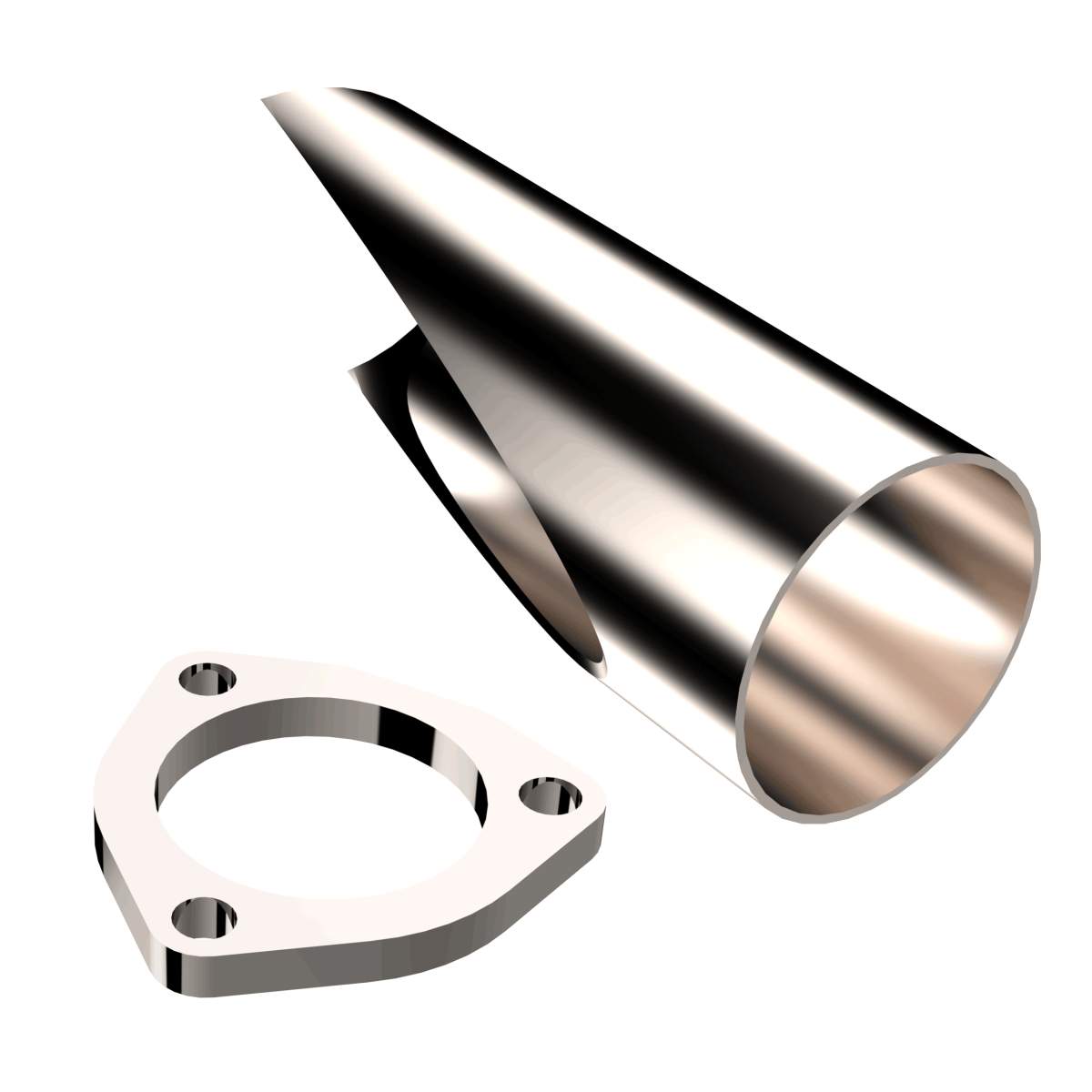 QTP 2.75 Inch Stainless Steel DIY Exhaust Cutout Pipe (Universal) - 10276 QTP