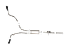 Load image into Gallery viewer, AFE Silverado / Sierra Gemini XV 3 IN 304 Stainless Steel Cat-Back Exhaust System w/ Cut-Out Black