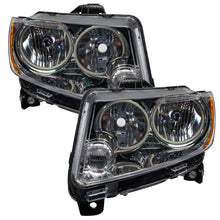 Load image into Gallery viewer, Oracle 11-13 Jeep Grand Cherokee Pre-Assembled Halo Headlights (Non HID) Chrome - UV/Purple