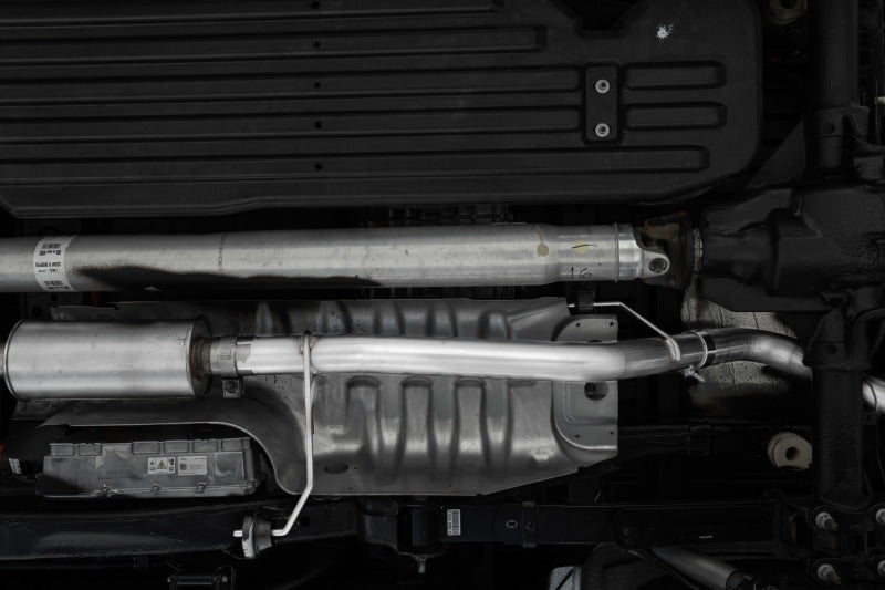 MBRP S5221AL 2021+ Ford F-150 Powerboost Hybrid 3in Single Side Exit - Aluminized Steel - S5221AL MBRP