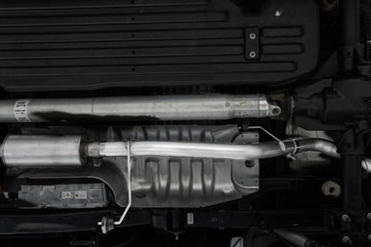 MBRP S5221AL 2021+ Ford F-150 Powerboost Hybrid 3in Single Side Exit - Aluminized Steel - S5221AL MBRP