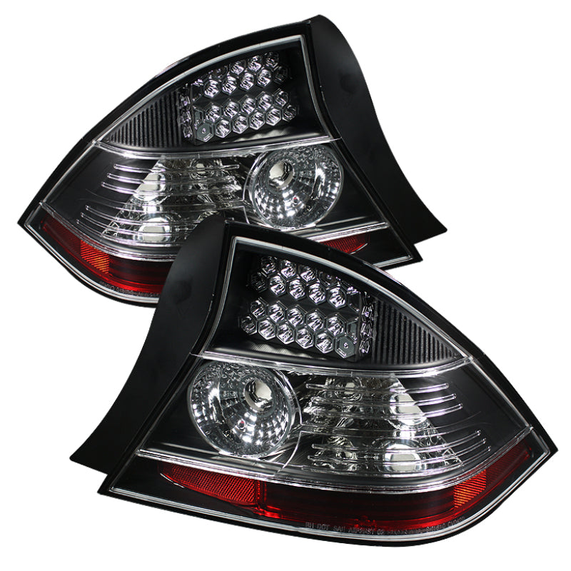 Spyder Honda Civic 04-05 2Dr LED Tail Lights Black ALT-YD-HC04-2D-LED-BK SPYDER
