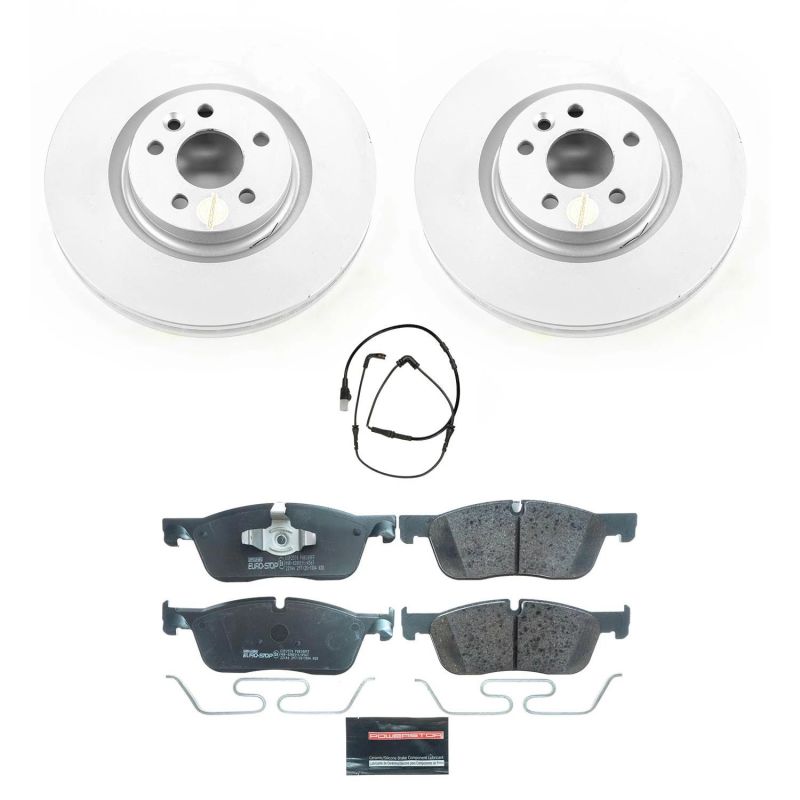 Power Stop 15-19 Land Rover Discovery Sport Front Euro-Stop Brake Kit PowerStop