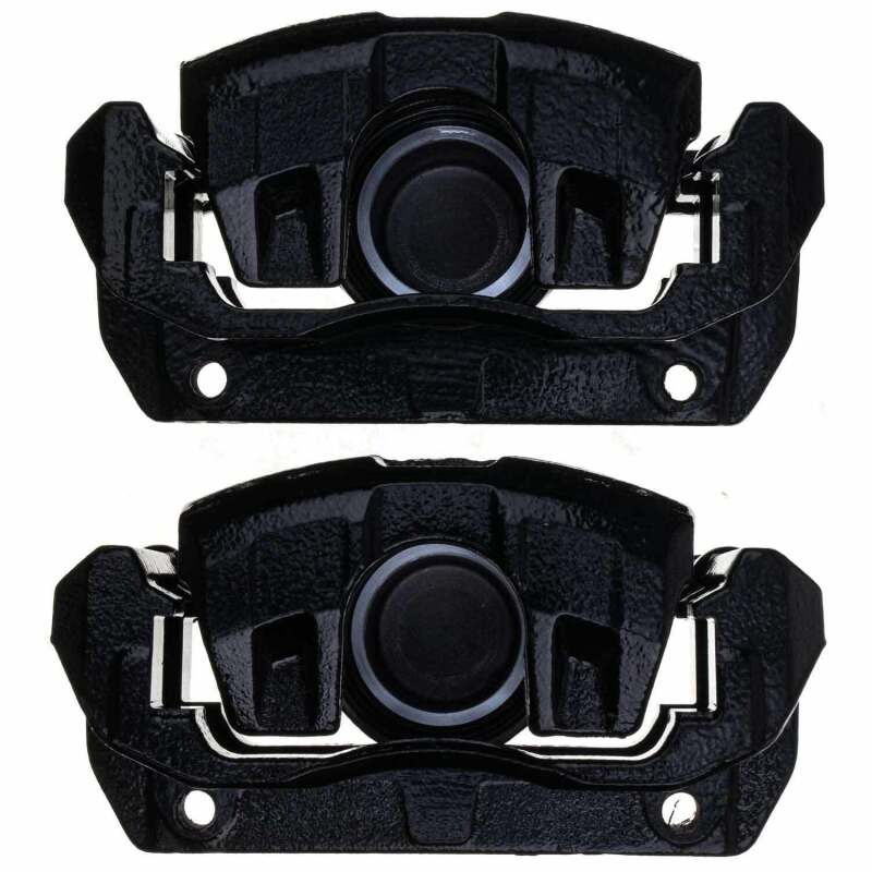 Power Stop 01-03 Acura CL Front Black Caliper - Pair w/Bracket PowerStop