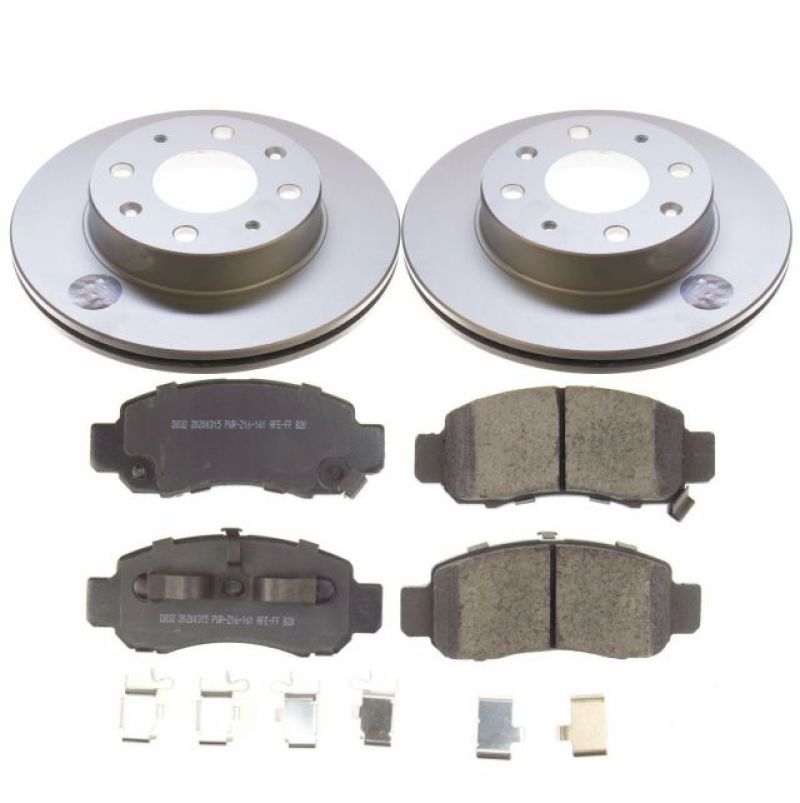Power Stop 00-06 Honda Insight Front Z17 Evolution Geomet Coated Brake Kit PowerStop
