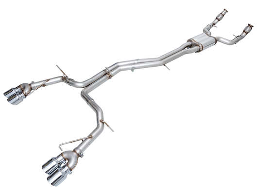 AWE Tuning 19-23 Audi C8 S6/S7 2.9T V6 AWD Track Edition Exhaust - Chrome Silver Tips AWE Tuning