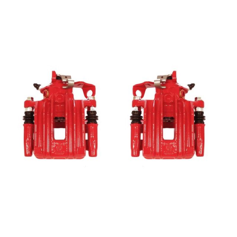 Power Stop 00-10 Volkswagen Beetle Rear Red Calipers w/Brackets - Pair