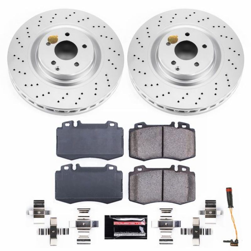 Power Stop 03-06 Mercedes-Benz CLK500 Front Z23 Evolution Sport Coated Brake Kit PowerStop