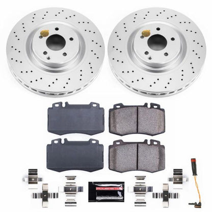 Power Stop 03-06 Mercedes-Benz CLK500 Front Z23 Evolution Sport Coated Brake Kit PowerStop