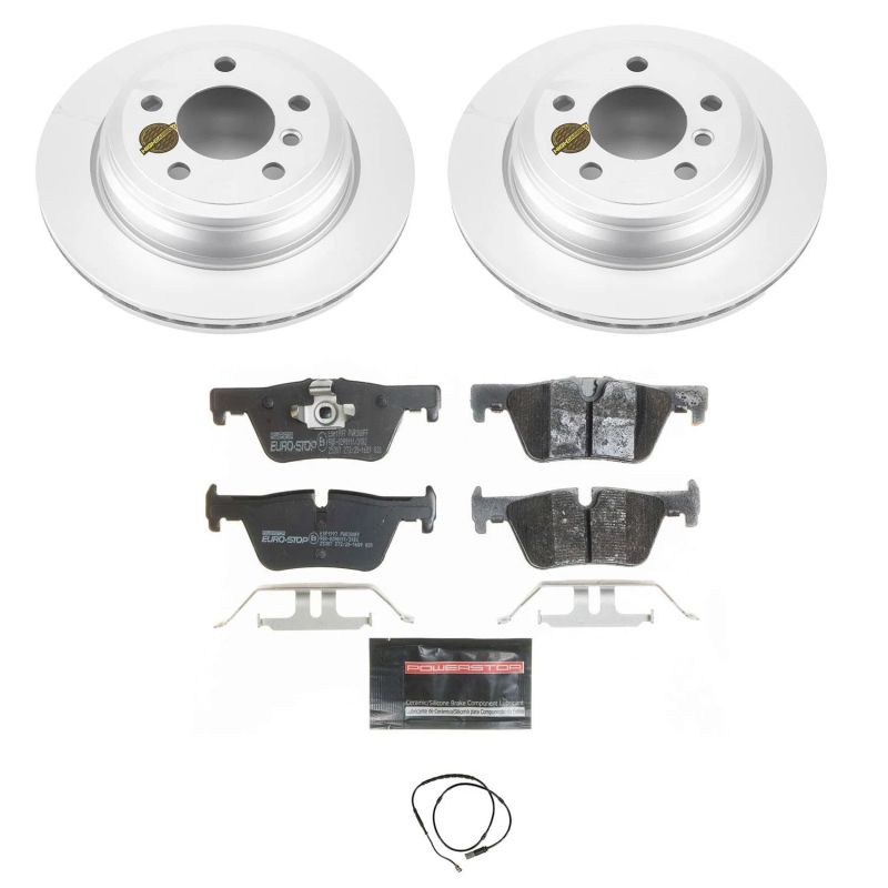 Power Stop 13-18 BMW 320i xDrive Rear Euro-Stop Brake Kit PowerStop