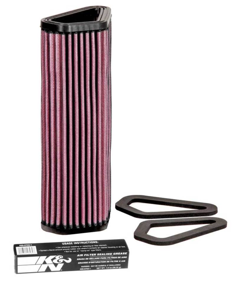 K&N 07-12 Ducati 1098/1098S/1098R/848 848/1198S/Streetfighter/848 Evo/Diavel Replacement Air Filter K&N Engineering