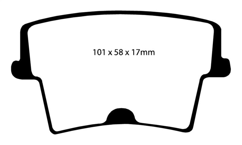 EBC YellowStuff Rear Brake Pads - DP41722R EBC