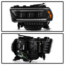 Load image into Gallery viewer, Spyder 19-22 Dodge Ram 2500/3500 (Halogen Model Only) Proj. Headlights (PRO-YD-DR19HDHALAP-SEQ-BK)