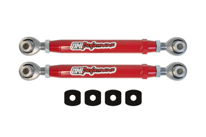 UMI Performance 2010-2015 Camaro/2008-2009 G8 Adjustable Toe Rods, Rear, Chromoly, Rod Ends - 2522-R