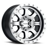 Raceline 929M Avenger 17x9in / 8x165.1 BP / 20mm Offset / 130.81mm Bore - Black & Machined Wheel