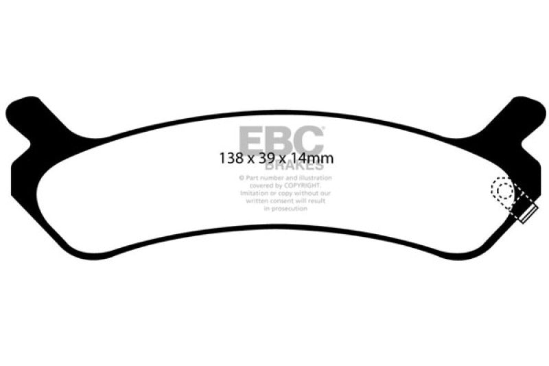 EBC YellowStuff Rear Brake Pads - DP41017R EBC