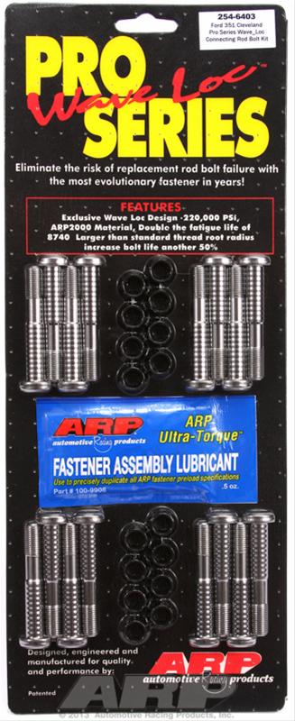 ARP SB Ford 351C Wave-Loc Rod Bolt Kit