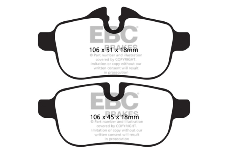 EBC Ultimax2 Rear Brake Pads - UD1433