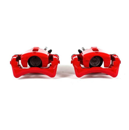 Power Stop 02-05 Ford Thunderbird Rear Red Calipers w/Brackets - Pair PowerStop