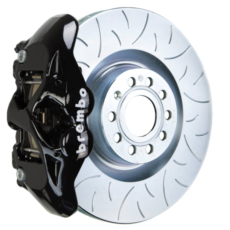 Brembo 05-10 Jetta GLI Front GT BBK 4 Piston Cast 345x30 1pc Rotor Slotted Type3-Black Brembo
