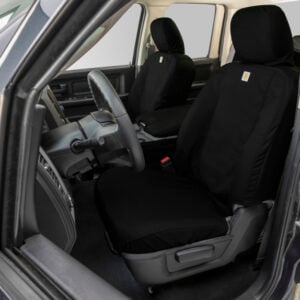 Covercraft 14-18 Chevrolet Silverado Endura PrecisionFitFront Row Seat Covers - Silver/Charcoal