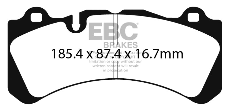 EBC YellowStuff Front Brake Pads - DP4071R EBC