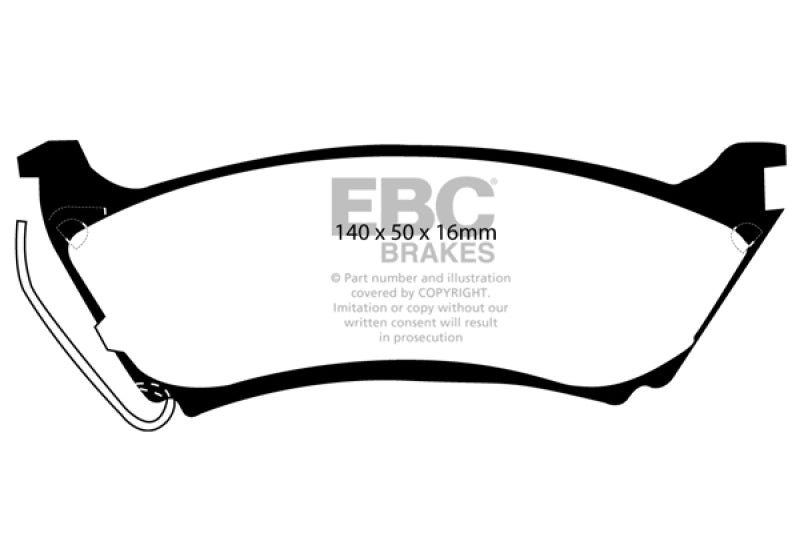 EBC Ultimax2 Rear Brake Pads - UD761 EBC