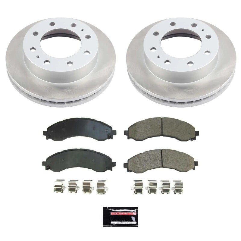 Power Stop 21-22 GMC Savana 3500 Front Semi-Coated Rotor Kit PowerStop