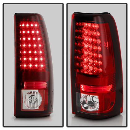 Spyder Chevy Silverado 1500 03-06 (Not Fit Stepside)LED Tail Lights Red Clear ALT-YD-CS03-LED-RC