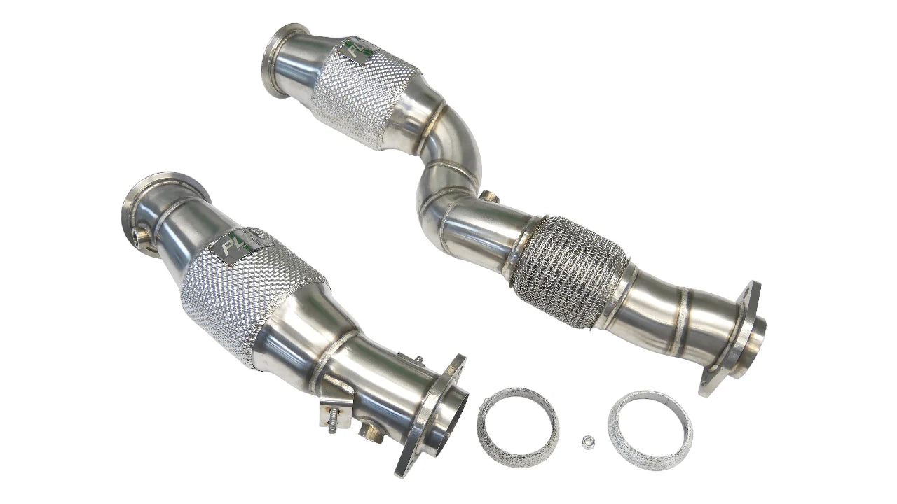 PLM Downpipes with EPA Cats for BMW 2020-2024 M3 / M4 G80/G82 - PLM-DP-G80-CAT-200