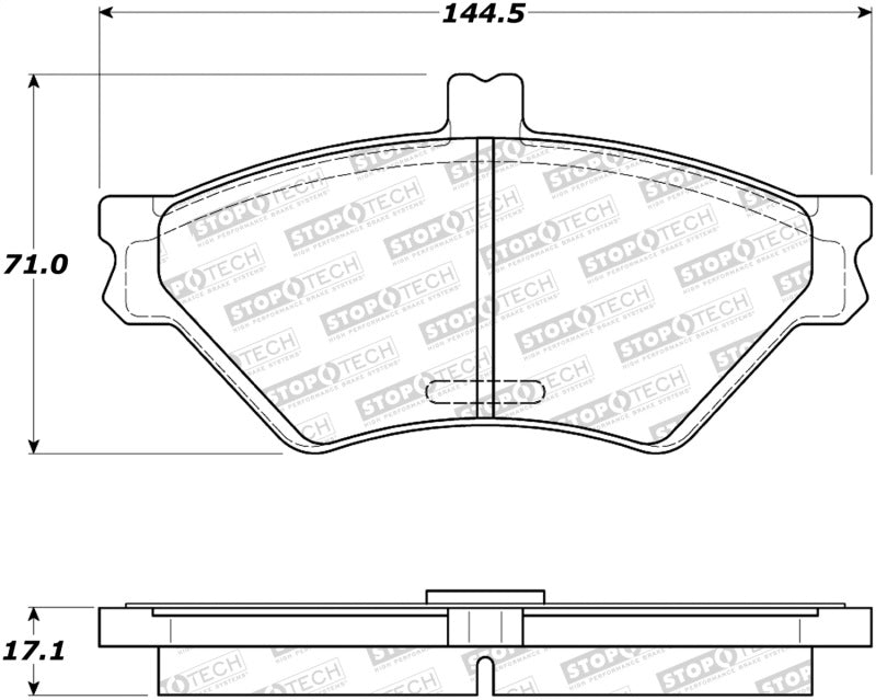 StopTech Premium Ceramic Brake Pads - 308.06780