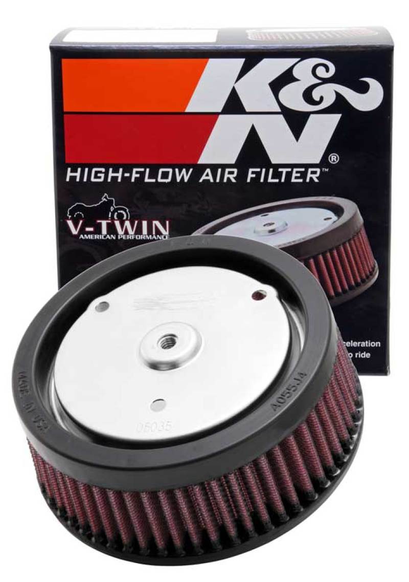 K&N Replacement Air Filter 5.5in Top OD x 6in Base OD x 2.313in H for Harley Davidson K&N Engineering