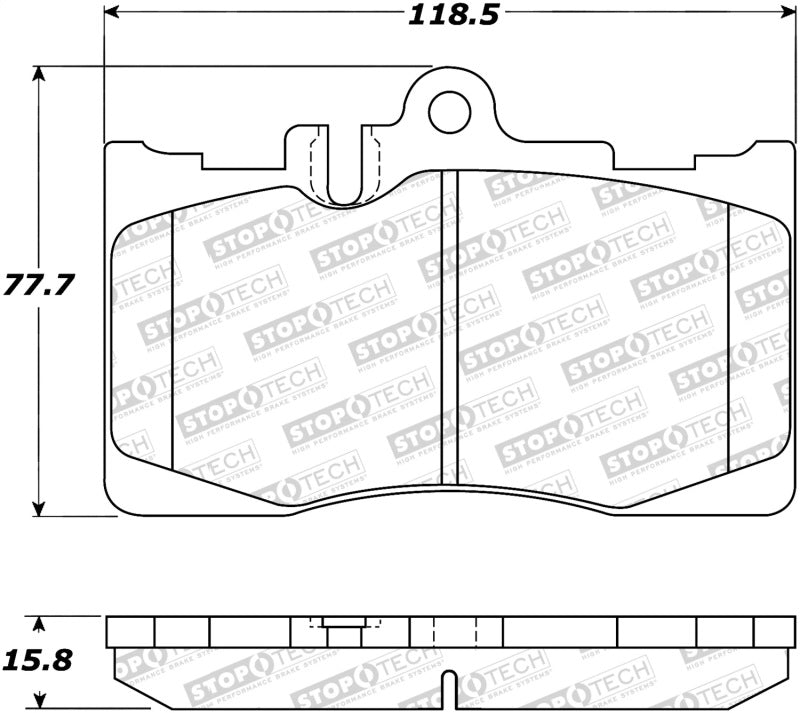 StopTech Premium Ceramic Brake Pads - 308.08700