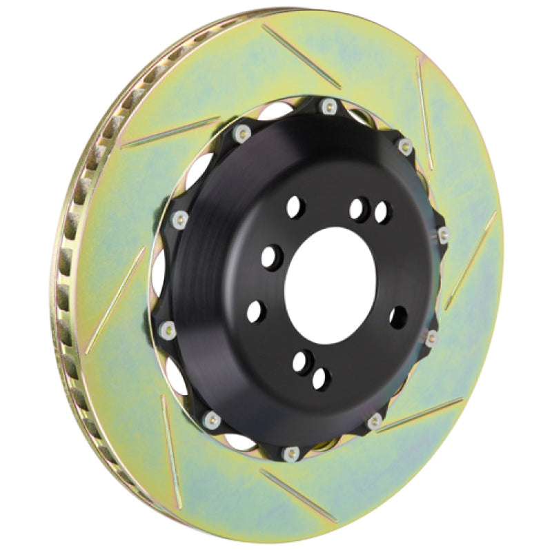 Brembo 08-13 IS-F/15+ RC-F/16-20 GS-F Rear 2-Piece Discs 345x28 2pc Rotor Slotted Type-1 Brembo