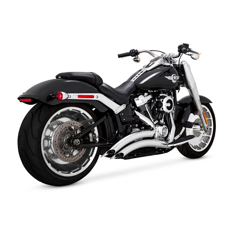 Vance & Hines 25-26 Harley Davidson Gen 2 M8 Wide Tire Softail Big Radius Exhaust System - Chrome