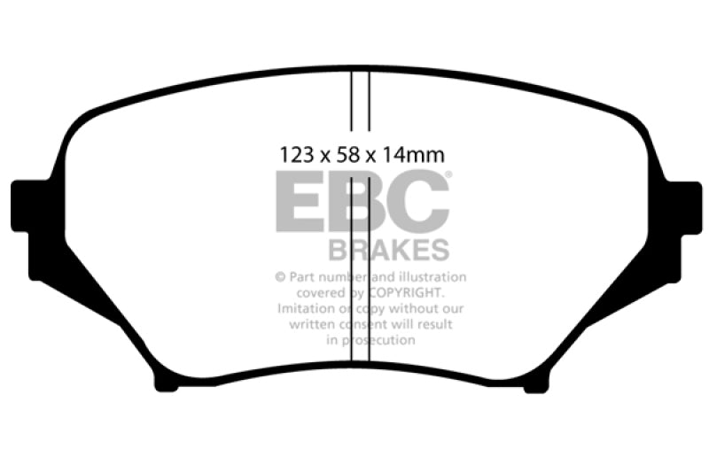 EBC Ultimax2 Front Brake Pads - UD1179