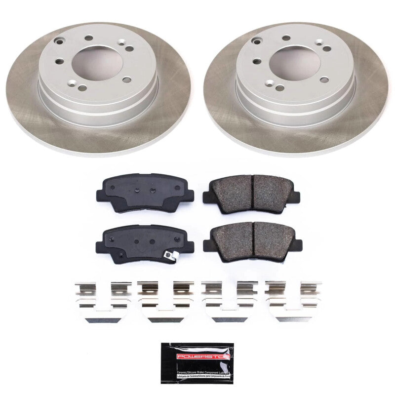 Power Stop 09-10 Hyundai Sonata Rear Semi-Coated Rotor Kit PowerStop