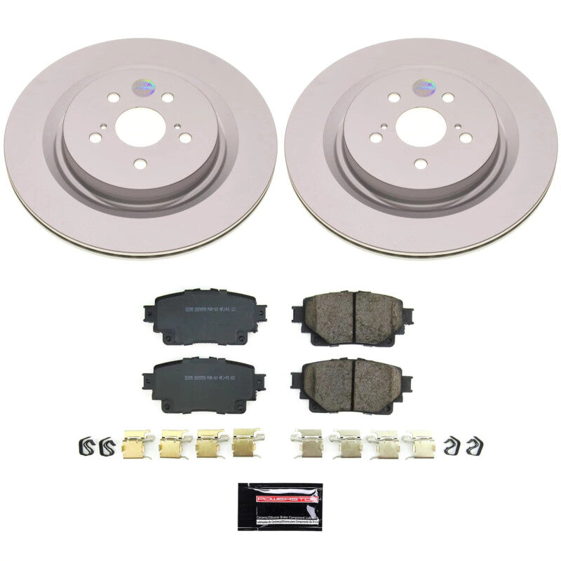 Power Stop 20-22 Toyota Highlander Rear Z17 Coated Brake Kit PowerStop